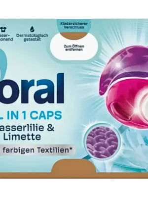 Víkendová Akce Coral gelové kapsle 15 ks All in 1 Color Wasserlilie & Limette 259,5 g