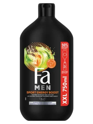 Výhodná Nabídka Fa Men sprchový gel 750 ml Sport Energy Boost 3v1