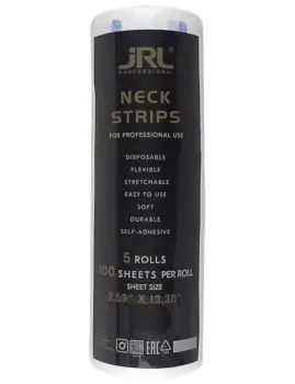 JRL Professional Neck Strips White - ochranné krepové límce - 5x100 útržků - bílé Nová Kolekce