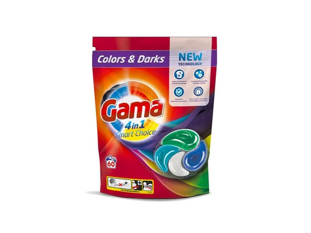 Nakupujte Hned Gama gelové kapsle 60 ks Color & Darks 1320 g