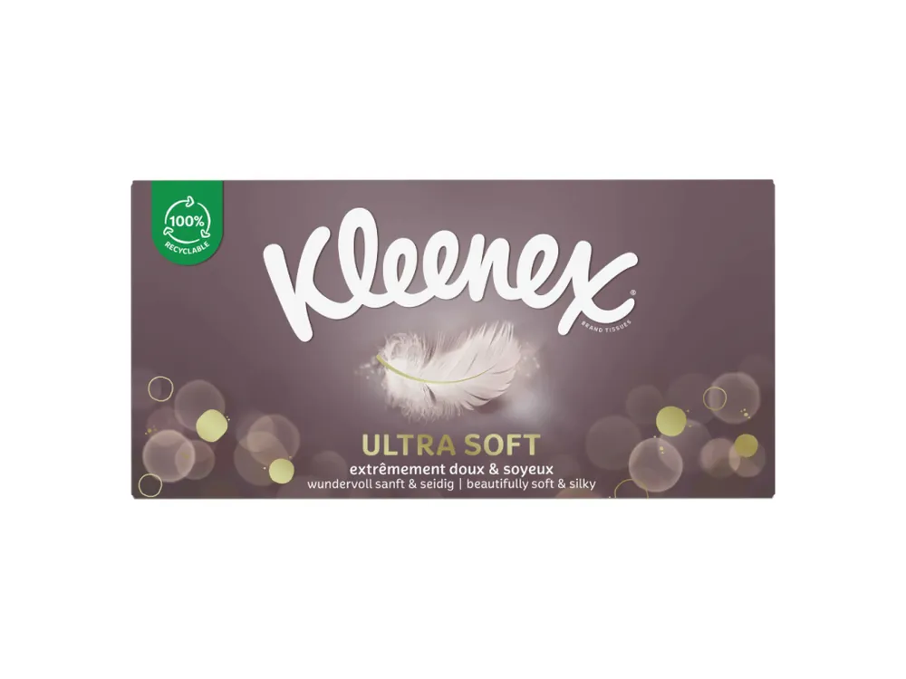 Must-Have Kleenex papírové kapesníky BOX 64 ks 3-vrstvé Ultra Soft