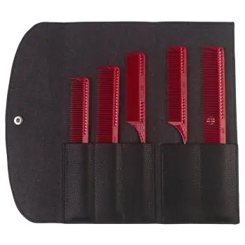Nakupujte Hned JRL Professional Barber Styling Comb Set - sada 5 barber hřebenů v elegantním pouzdře