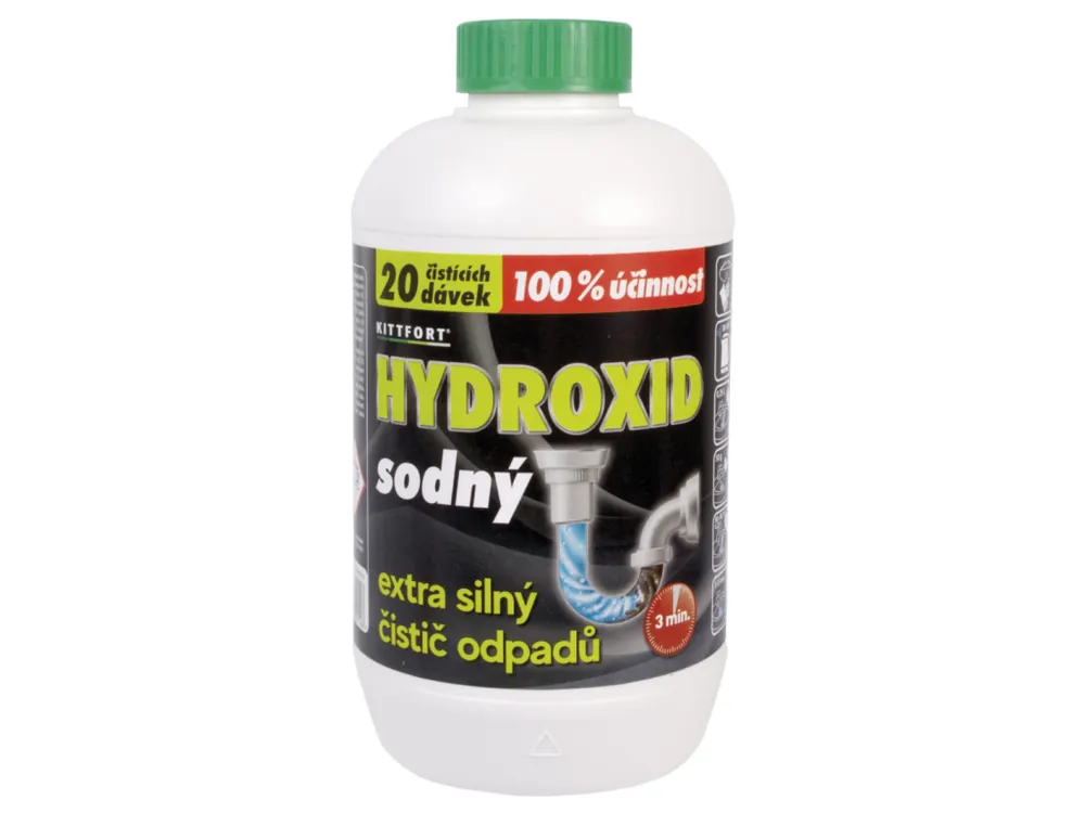 Kittfort hydroxid sodný čistič odpadu a potrubí 1 kg Nejlepší Volba