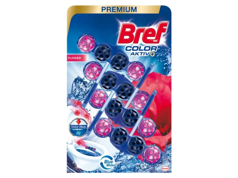 Poslední Šance Bref WC blok Color Aktiv 4 ks (4x50g) Flower