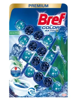 Bref WC blok Color Aktiv 4 ks (4x50g) Eucalyptus Oblíbený