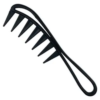 Ověřený BARBERCO Wide Tooth Comb Black - hřeben s širokými zuby pro rozčesávání hustých vlasů