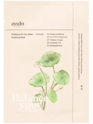 Ondo Beauty 36.5 TO-DAK Probiotics & Cica Water Soothing Mask 25 g Akční Nabídka