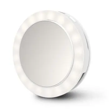 Levný ECOMED CM-20E Selfie Mirror - kompaktní selfie zrcadlo s LED osvětlením - průměr 9cm