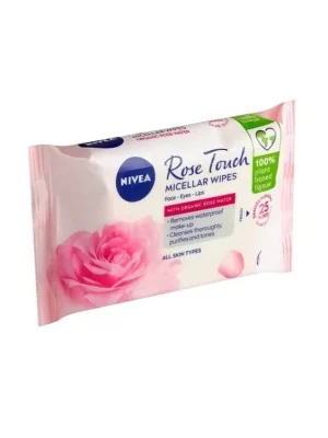 Sezónní Sleva Nivea pleťové ubrousky micelární 25 ks Rose Touch