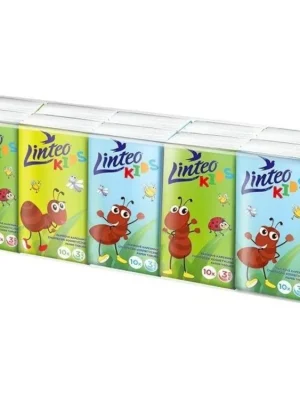 Oblíbený Linteo papírové kapesníčky 10x10 ks 3-vrstvé Kids