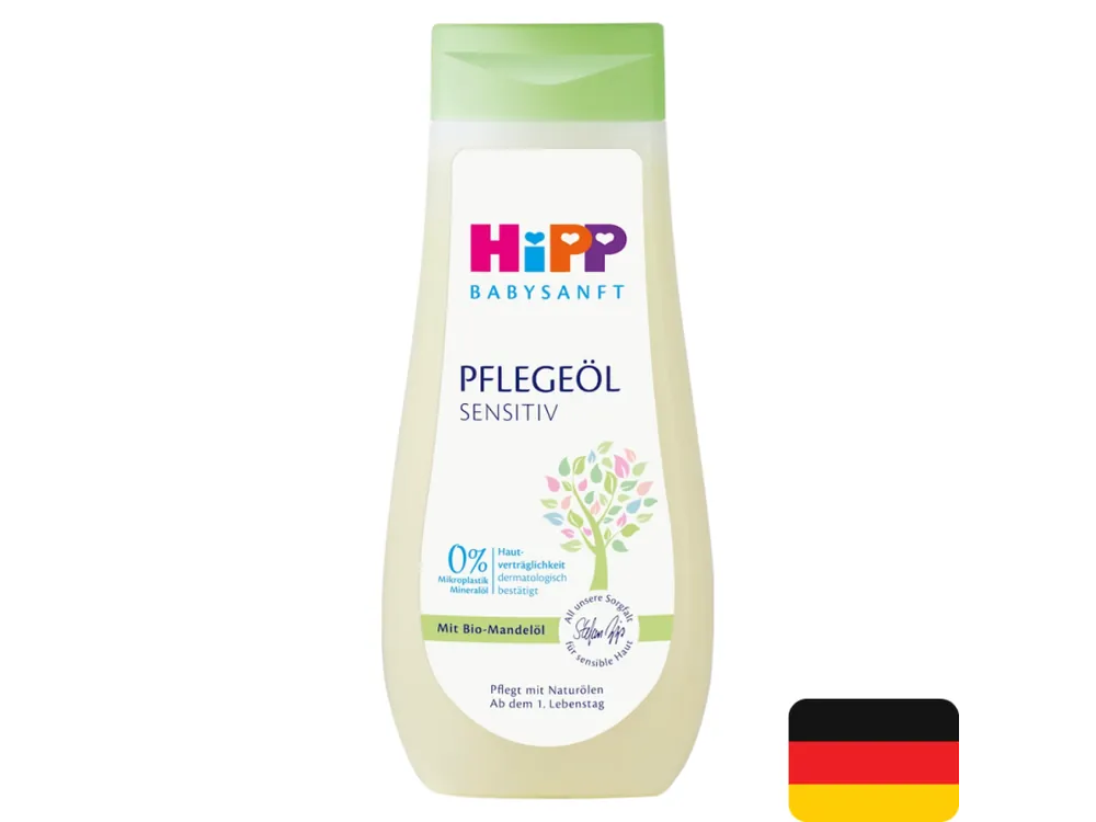 HiPP BabySanft jemný pleťový olej 200 ml Sensitiv Hit Sezóny