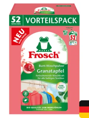 Novinka Frosch prací prášek 52 dávek Color Granatapfel 3,432 kg