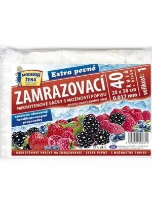 Novinka Zamrazovací mikrotenové sáčky č. 1 - 20 x 30 cm extra pevné 40 ks