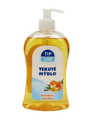 Akční Cena Tip Line tekuté mýdlo s dávkovačem 500 ml Broskev-vanilka