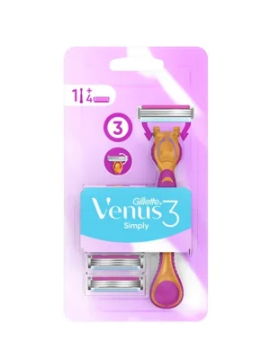 Odeslání Ihned Gillette Simply Venus 3 strojek + 4 hlavice