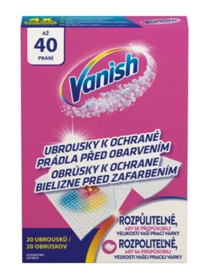 Vanish ubrousky proti obarvení 20 ks Color Protect 40 praní Originální