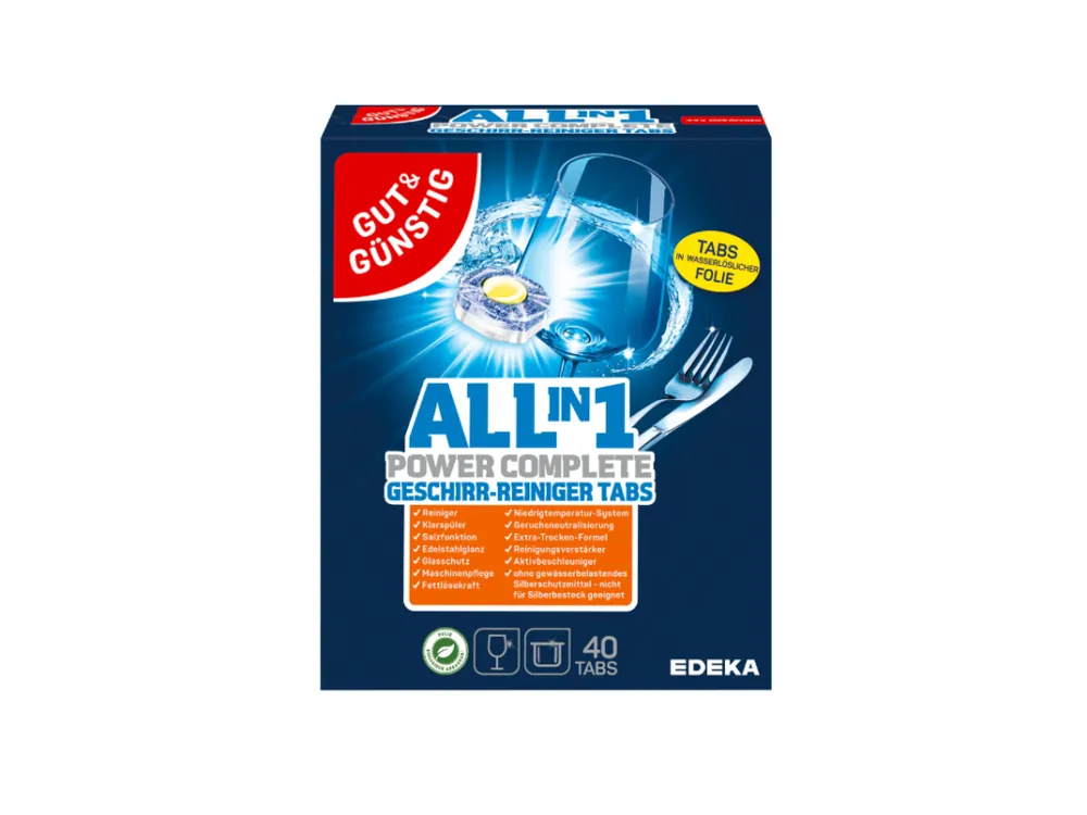 Gut & Günstig tablety do myčky 40 ks All-in-1 Power Complete Nejprodávanější