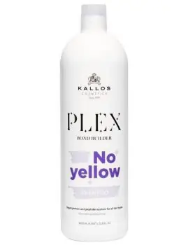 KALLOS Plex Bond No Yellow Shampoo 1000ml - neutralizační šampon proti žlutým tónům blond vlasů Cenově Výhodný