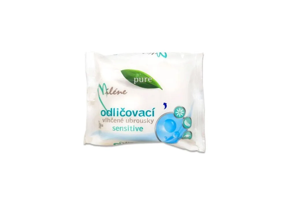 Miléne Pure odličovací vlhčené ubrousky 25 ks Sensitive Dokud Zásoby Vydrží