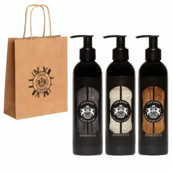 Akční Cena DEAR BARBER Gift Bag Men SET - pánská dárková sada na vlasy, vousy a tělo