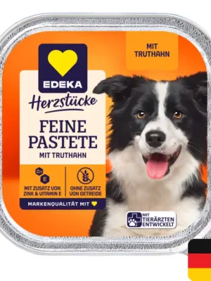 Časově Omezené Edeka paštika pro psy 300 g s drůbežím masem a vitamíny