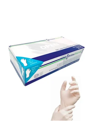 PrimeSource jednorázové latexové rukavice 100 ks vel. L Horká Nabídka