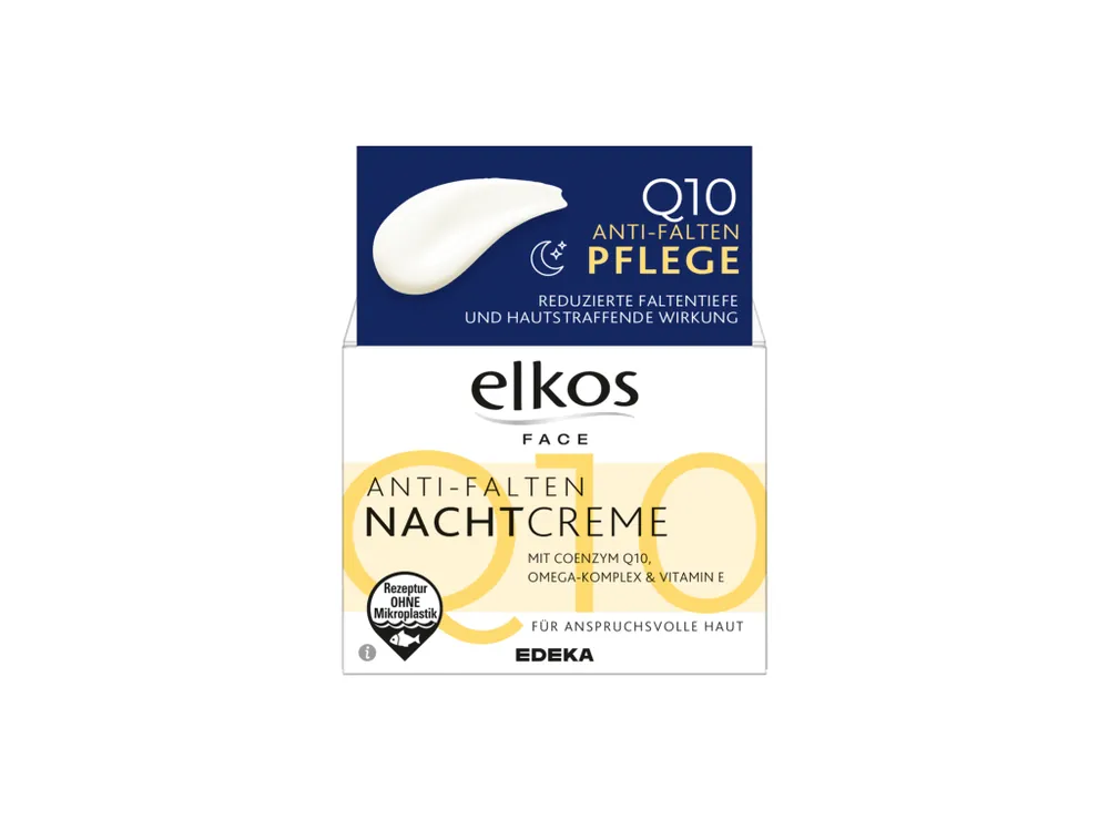 Elkos Face noční krém proti vráskám s koenzymem Q10 50 ml Rychlé Dodání