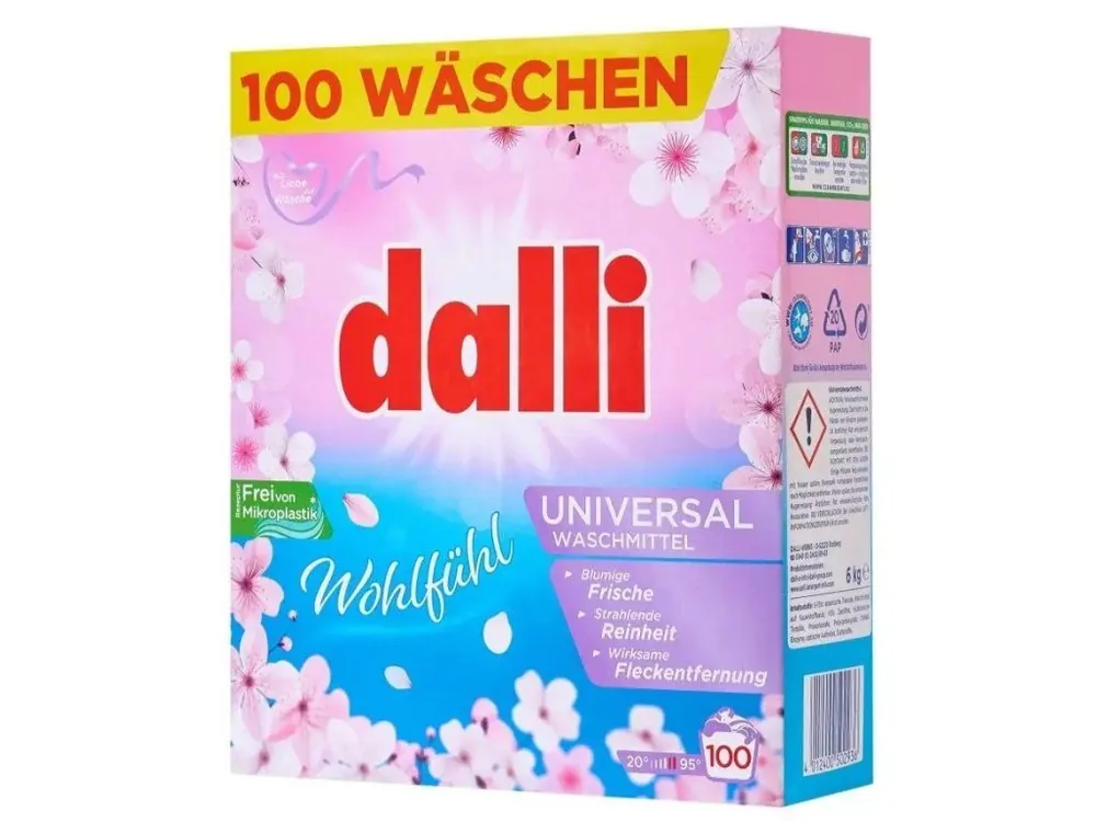 Dalli prací prášek 100 dávek Universal Wohlfühl 6 kg Originální