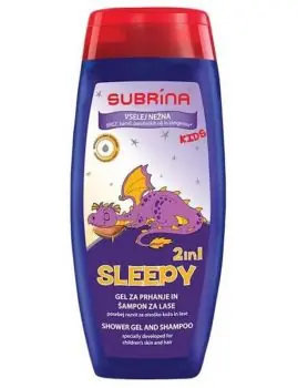 SUBRÍNA For Kids Sleepy 2v1 250ml - dětský sprchový gel a šampon 2v1 Nová Kolekce