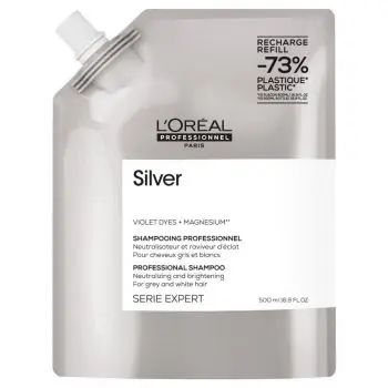 Novinka LOREAL Professionnel Silver Shampoo Refill 500ml - šampon pro bílé a melírované vlasy - náhradní náplň