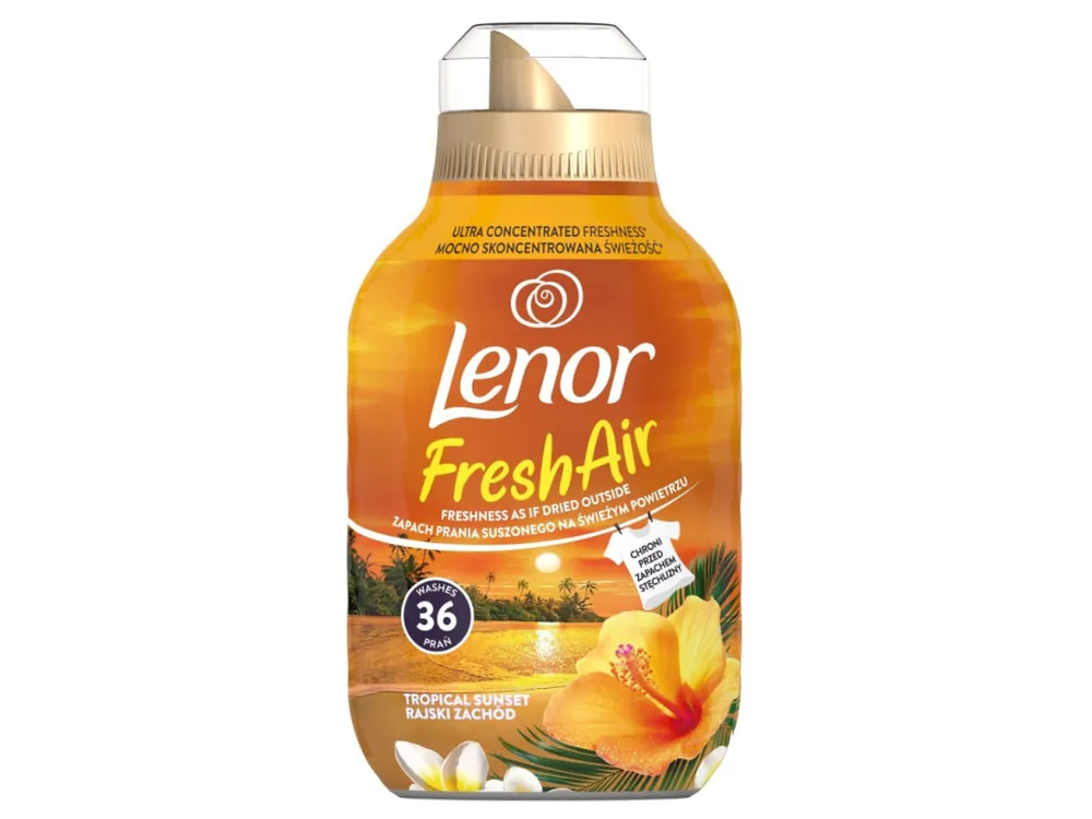 Lenor aviváž 36 pracích dávek Fresh Air Tropical Sunset 504 ml Nejprodávanější