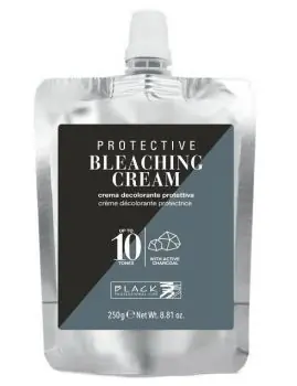 BLACK Professional Protective Bleaching Cream 250g - odbarvovací krém s aktivním uhlím Finální Výprodej
