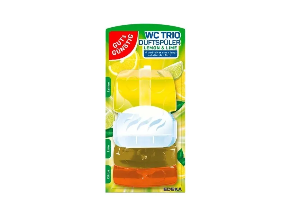 Gut & Günstig WC závěs tekutý 3 ks Lemon & Lime Výprodej