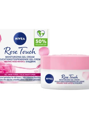 Nivea denní gel-krém 50 ml Rose Touch Sezónní Sleva