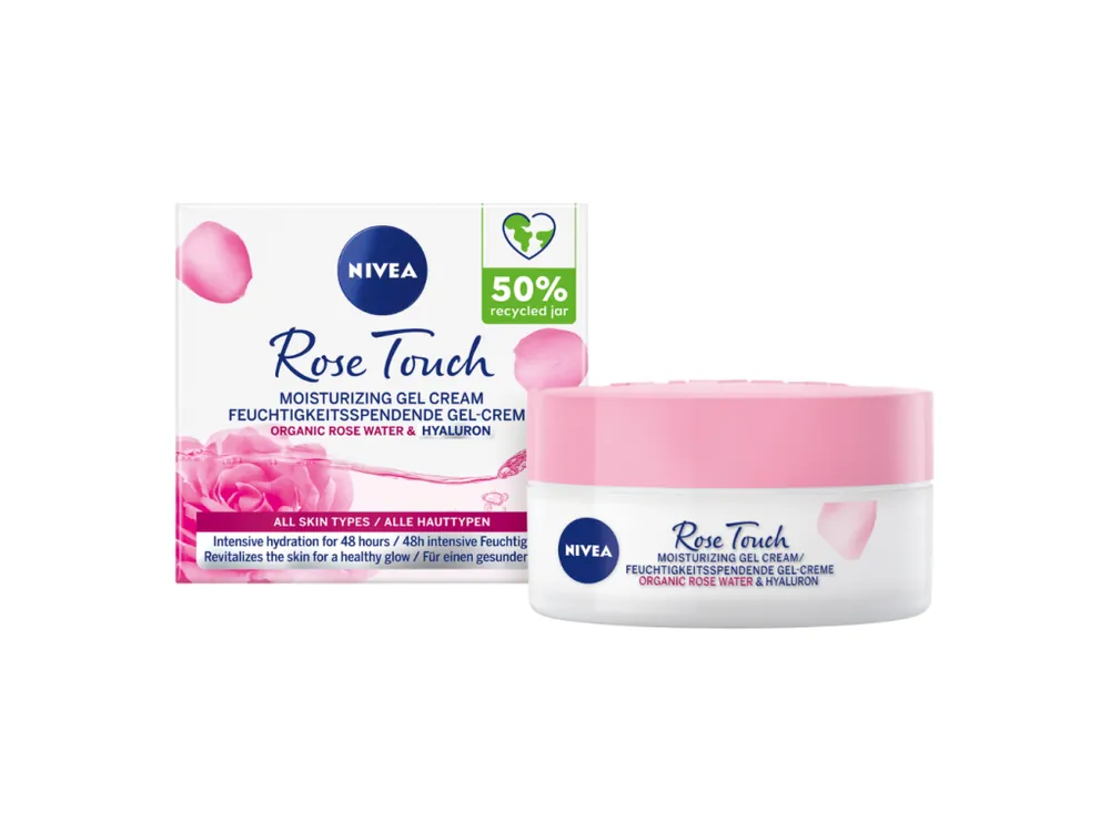 Nivea denní gel-krém 50 ml Rose Touch Sezónní Sleva
