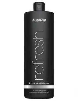 Jen Po Omezenou Doba SUBRÍNA Refresh Black Conditioner 1000ml - černý kondicionér pro chladný odstín blond vlasů