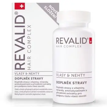 Omezená Nabídka REVALID Hair Complex 90 kapslí - vitamíny pro podporu růstu vlasů
