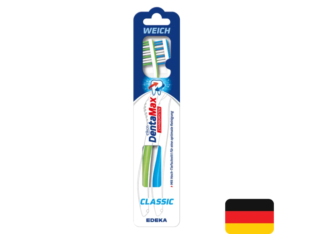 Elkos DentaMax zubní kartáček Classic měkký 2 ks Expresní Doručení