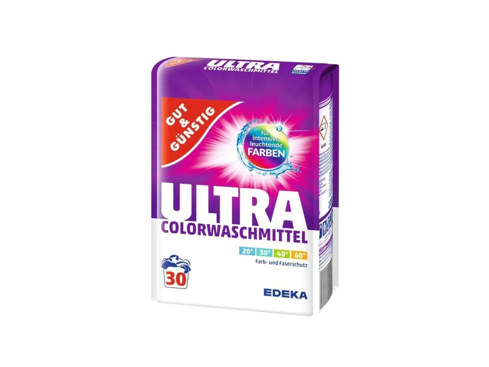 Gut & Günstig prací prášek 30 dávek Color 2,025 kg Vysoce Kvalitní