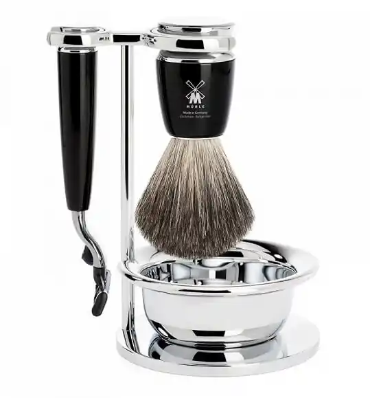 Mühle Rytmo Black Pure Badger Mach3 4-dílná Nová Kolekce