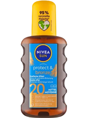 Výhodná Nabídka Nivea Sun Protect & Bronze olej na opalování SPF 20 200 ml