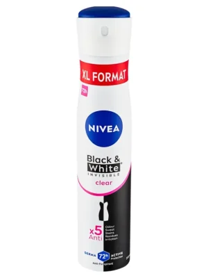 Nivea antiperspirant sprej 200 ml Invisible Black & White Clear XL Nejprodávanější