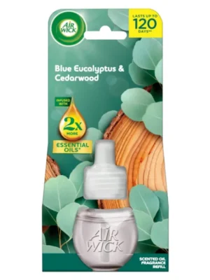 Air Wick Electric náplň 19 ml Essential Oils Blue Eucalyptus & Cedarwood Akční Cena