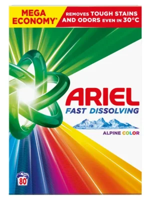 Ariel prací prášek 80 dávek Alpine Color 4,4 kg Nejprodávanější