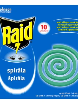 Raid spirála proti komárům 10 ks Doprava Zdarma