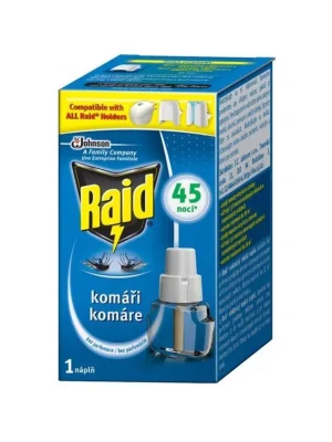 Raid náhradní náplň do elektrického odpařovače na komáry 27 ml = 45 nocí Akční Cena
