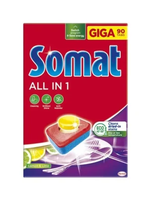 Somat tablety 90 ks All in 1 Lemon & Lime Nová Kolekce