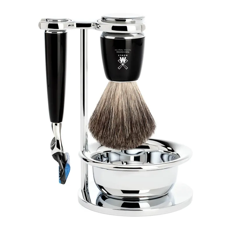 Ihned K Objednání Mühle Rytmo Black Pure Badger Fusion 4-dílná