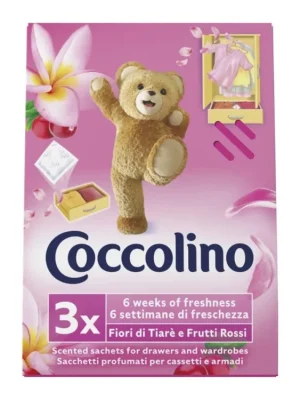 Coccolino vonné sáčky 3 ks vůně květů Tiaré a červených plodů Nejprodávanější
