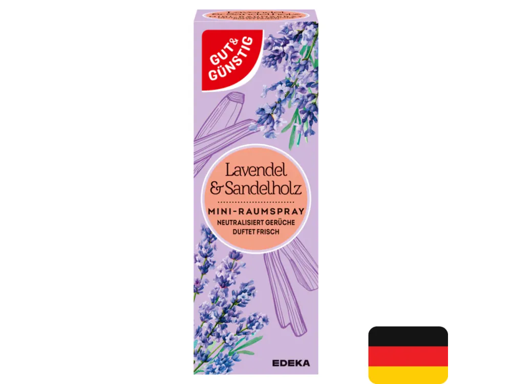 Gut & Günstig osvěžovač vzduchu mini spray 25 ml Lavendel & Sandelholz náplň Pouze Dnes